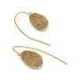 Mini woven pod earrings by Milena Zu